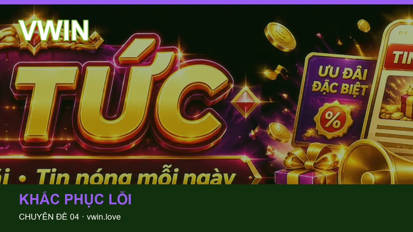 Đối chiếu nguồn và thời điểm cập nhật trong Khắc phục lỗi của VWIN